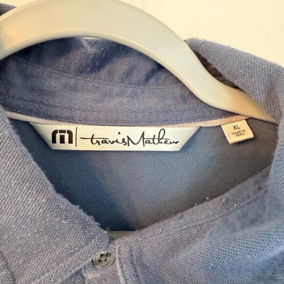 Travis Mathew Aqua Blue Polo Shirt – Size XL 👕🌊 - Picture 2 of 2